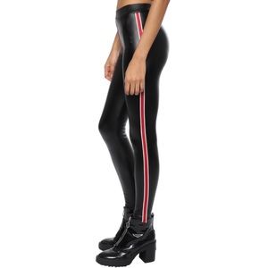 Mixology Black Leather Leggings